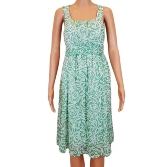 Motherhood Maternity Green Patterned Midi Dress - Picture 1 of 7